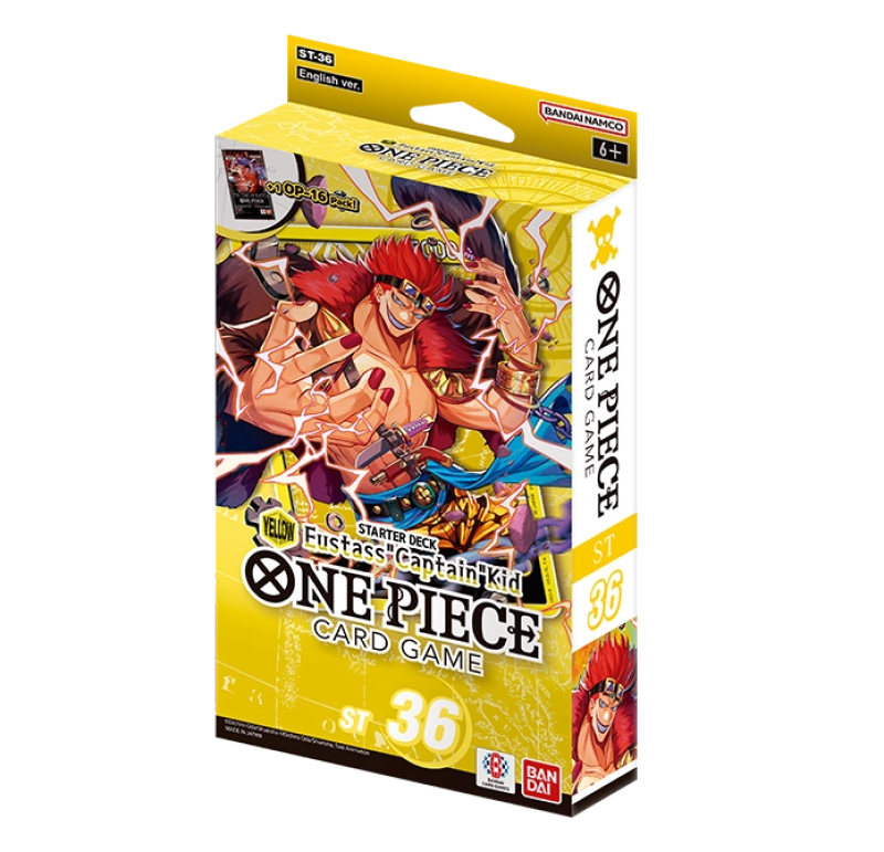 ONE PIECE CARD GAME STARTER DECK YELLOW EUSTASS CAPTAIN KID (ST-36) - ENG