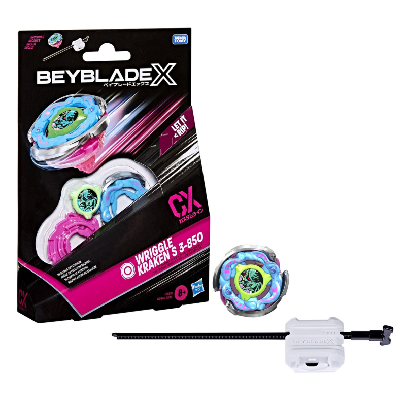 BEYBLADE X - WRIGGLE KRAKEN S 3-85O - CUSTOM LINE (CX) 