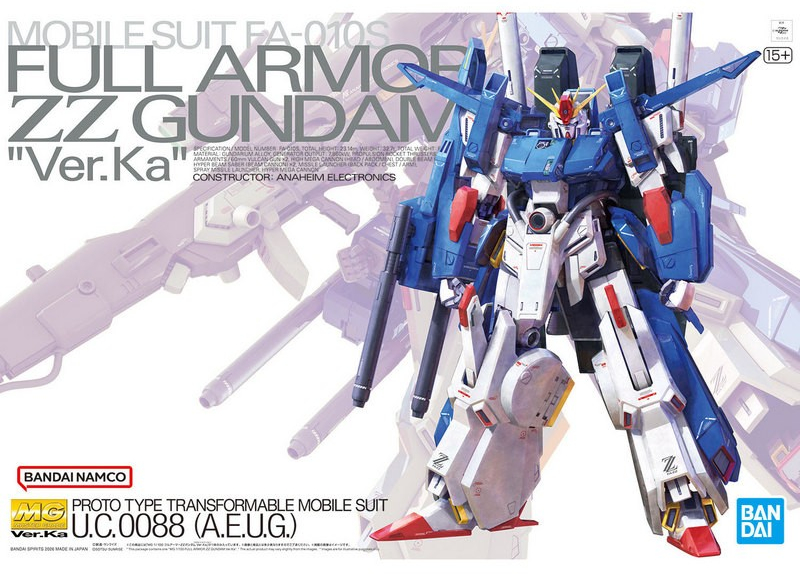 MASTER GRADE - GUNDAM FULL ARMOR ZZ GUNDAM VER.KA  - MODEL KIT 1/100
