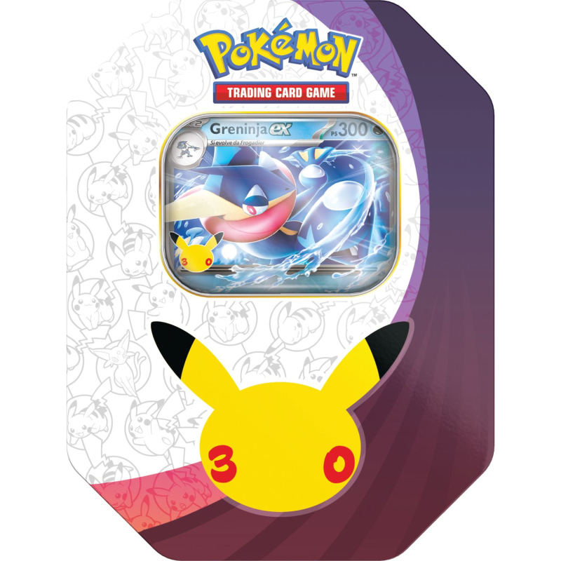POKEMON 30 ANNIVERSARIO - TIN DA COLLEZIONE GRENINJAex 