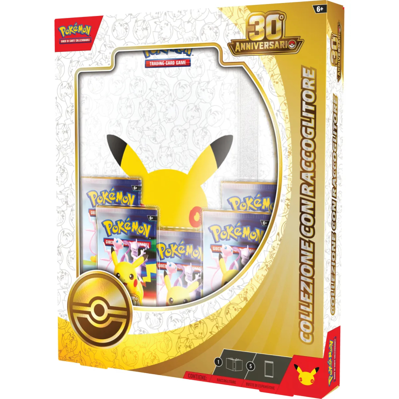 POKEMON 30 ANNIVERSARIO - COLLEZIONE CON RACCOGLITORE