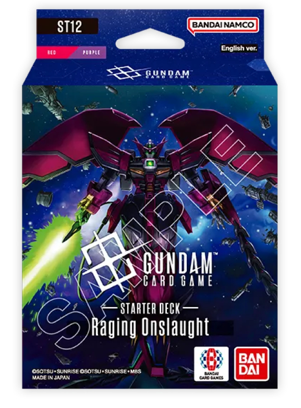 GUNDAM CARD GAME STARTER DECK ST12 - RAGING ONSLAUGHT