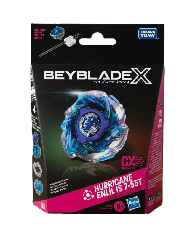 BEYBLADE X - HURRICANE ENLIL IS 7-55T - CUSTOM LINE (CX)