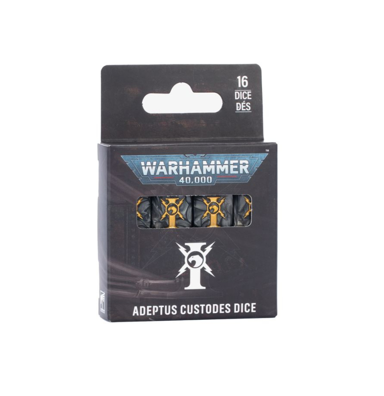 WARHAMMER 40.000 ADEPTUS CUSTODES - SET DA 16 DADI (2026)  