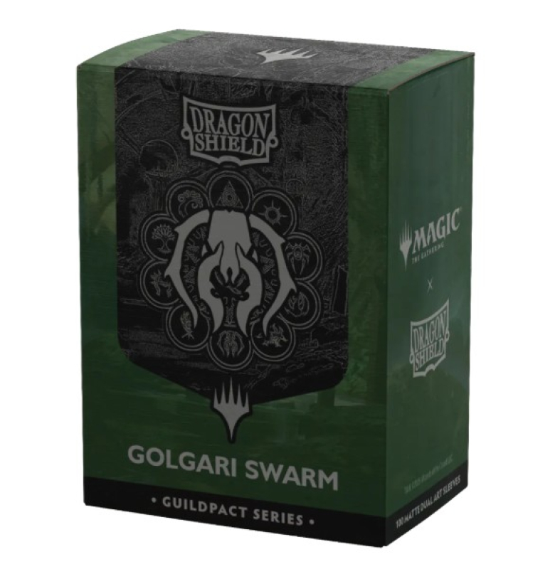 100 BUSTINE STANDARD  MATTE DUAL SLEEVES - GUILDPACK SERIES -GOLGARI SWARM
