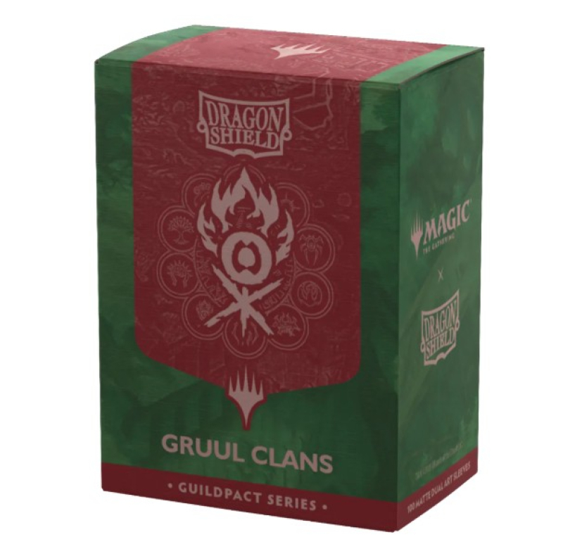 100 BUSTINE STANDARD  MATTE DUAL SLEEVES - GUILDPACK SERIES - GRUUL CLANS