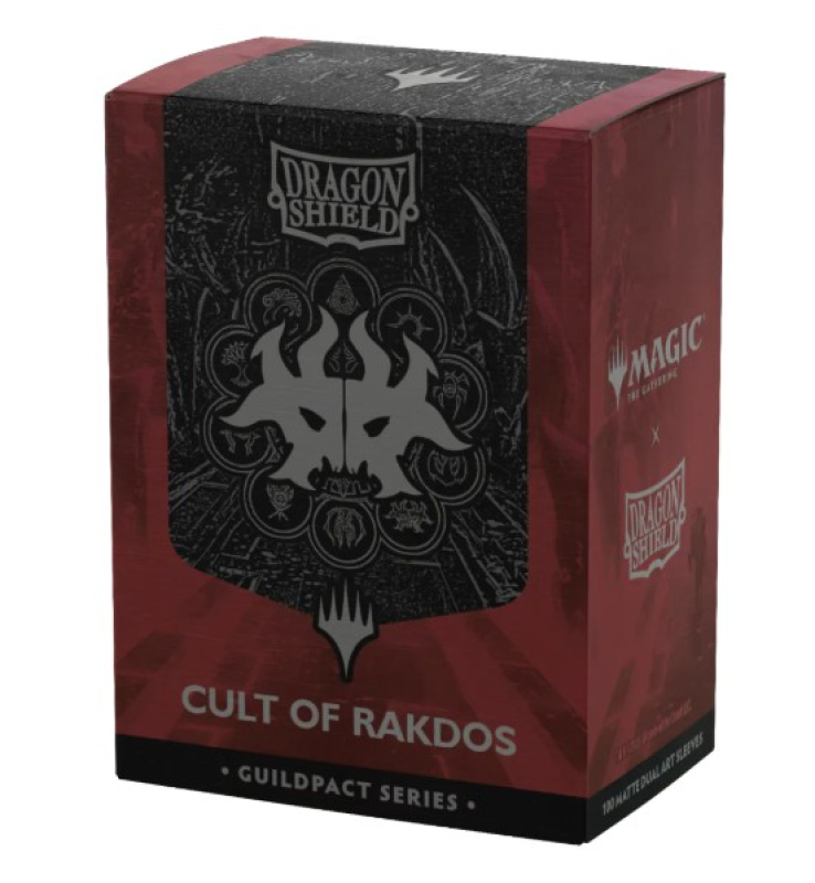 100 BUSTINE STANDARD  MATTE DUAL SLEEVES - GUILDPACK SERIES - CULT OF RAKDOS