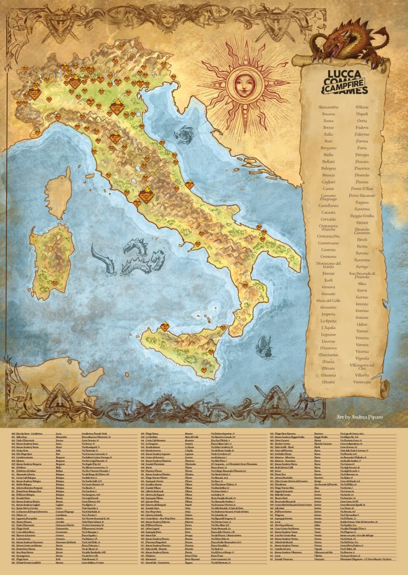 Lucca Comics & Games 2020: ecco la mappa di tutti i campfire d'Italia -  Multiplayer.it